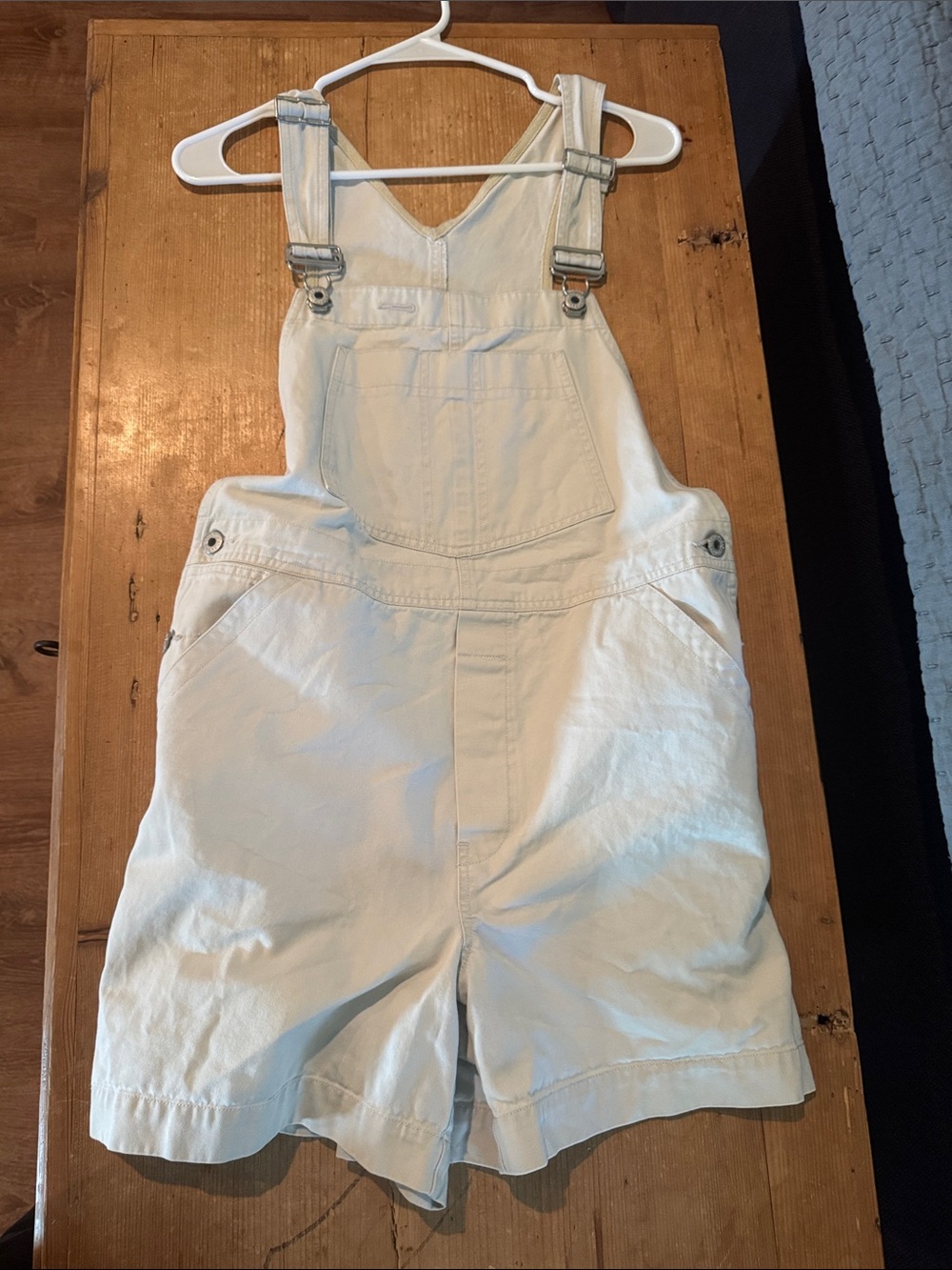 Vintage Y2K GAP Cream Short Overalls One-Piece women’s